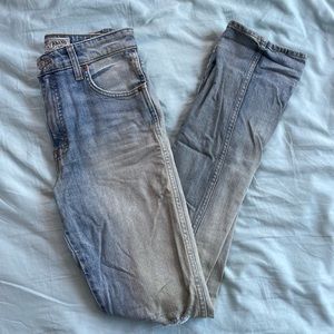 Lucky Brand Embroidered Straight Leg Jeans